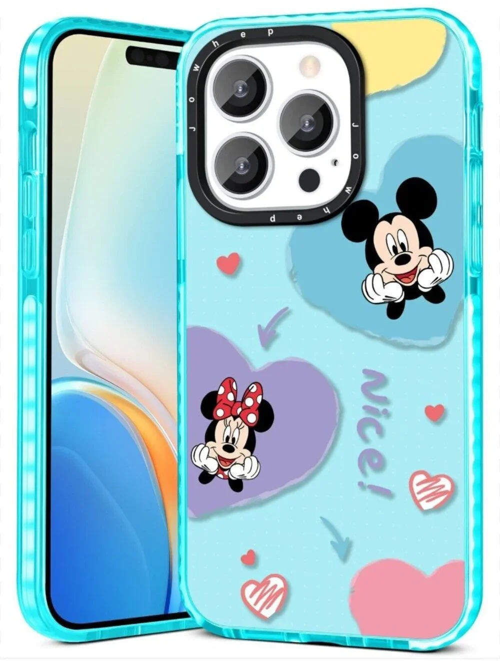 Jowhep iPhone 14 PRO Fashion Case~Cute Cartoon Character Mouse Back Case   L2 01